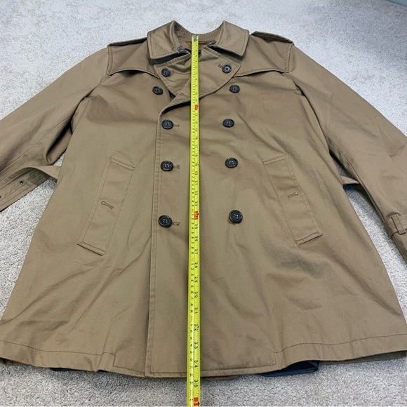 Banana Republic camel tan brown trench coat Sz L NWOT - Picture 11 of 13